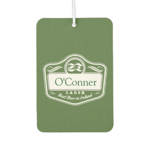 Personalised Last Name Best Beer Established Date Car Air Freshener