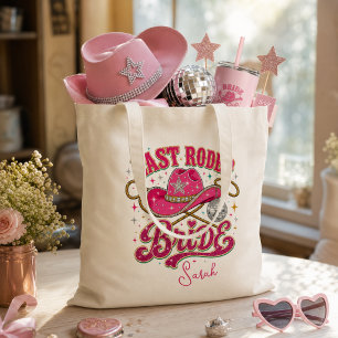 Personalised Last Rodeo Bride Disco Cowgirl Tote Bag