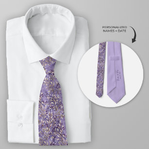 Personalised Lavender Berry Tie
