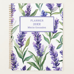 Personalised Lavender Flowers 2025 Planner