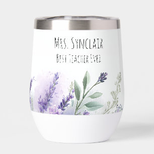 Personalised Lavender Flowers Teacher Appreciation