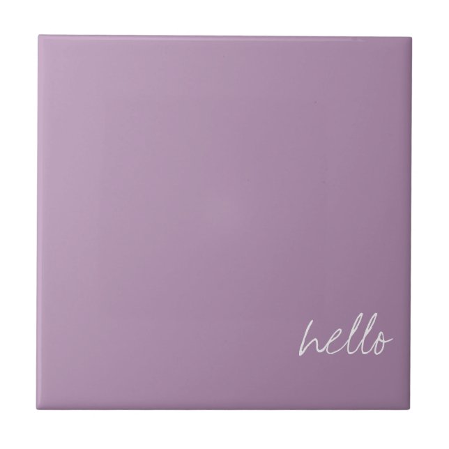 Personalised Lavender Herb Tile (Front)