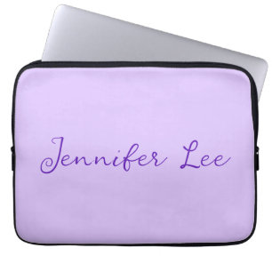 Personalised Lavender Laptop Sleeve