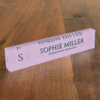 Personalised Lavender Name Gift for Her Nameplate