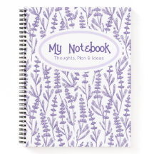 Personalised Lavender Purple Elegant Floral