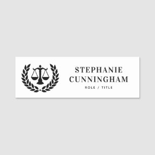 Personalised Law Firm Employee Lawyer Paralegal  Name Tag