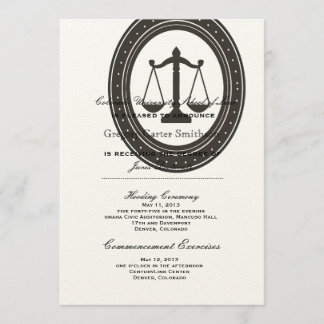 Personalised Law School Graduation Announcements