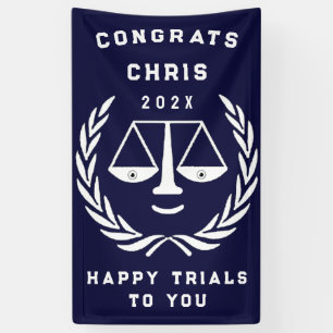 Personalised Law School Graduation Banner