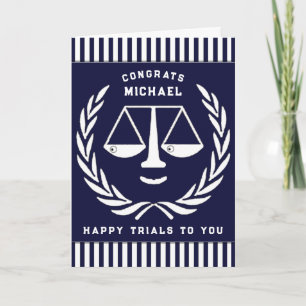 personalised law school graduation card