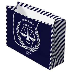 Personalised Law School Graduation Large Gift Bag