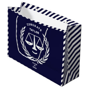 Personalised Law School Graduation Large Gift Bag