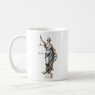 Personalised Law School/Lawyer Lady Justice  Coffee Mug