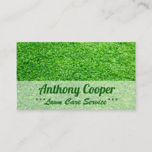 Personalised Lawn care services Business Card