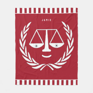 Personalised Lawyer Fleece Blanket