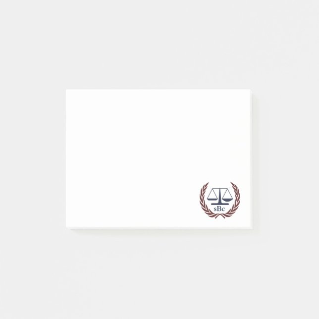 Personalised Lawyer Gifts Post-it Notes (Front)