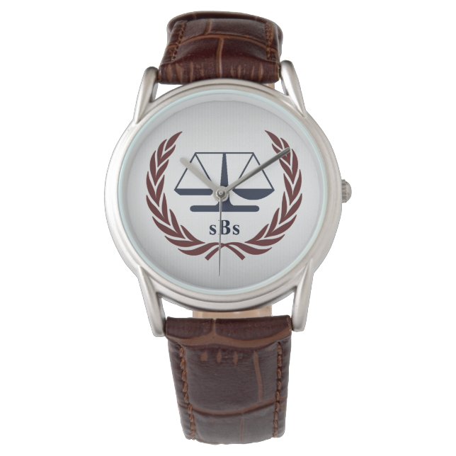 Personalised Lawyer Gifts Watch (Front)