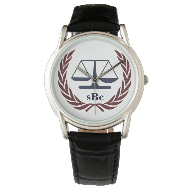 Personalised Lawyer Gifts Watch (Front)