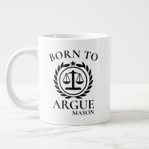 Personalised Lawyer Mugs Born to Argue