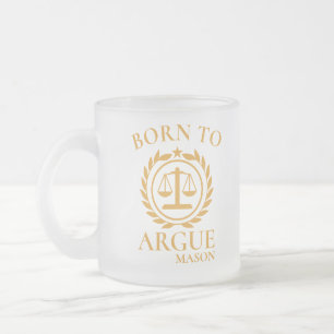 Personalised Lawyer Mugs Born to Argue