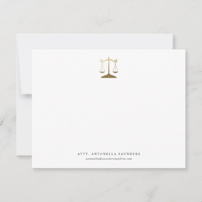Personalised Lawyer Note Card (Front)