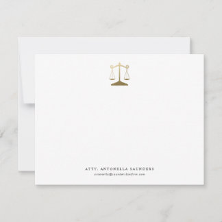 Personalised Lawyer Note Card