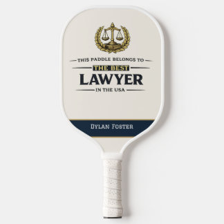 Personalised Lawyer Pickleball Paddle with Name
