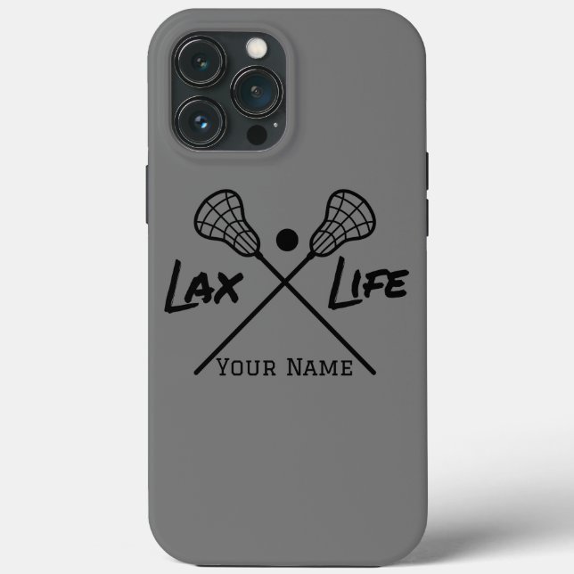 Personalised LAX (Lacrosse) Life iPhone Case (Back)