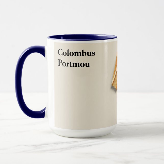 Personalised Le Bon Vivant Modern Chic Mug (Left)