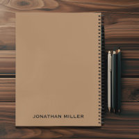 Personalised Left-Handed Tan Black Typography
