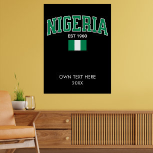 Personalised Legacy of Pride P - Nigeria Est. 1960 Poster