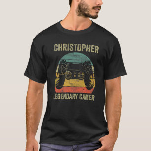 Personalised Legendary Gamer Shirt Christopher Nam