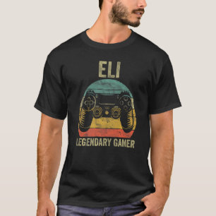 Personalised Legendary Gamer Shirt Eli Name Video