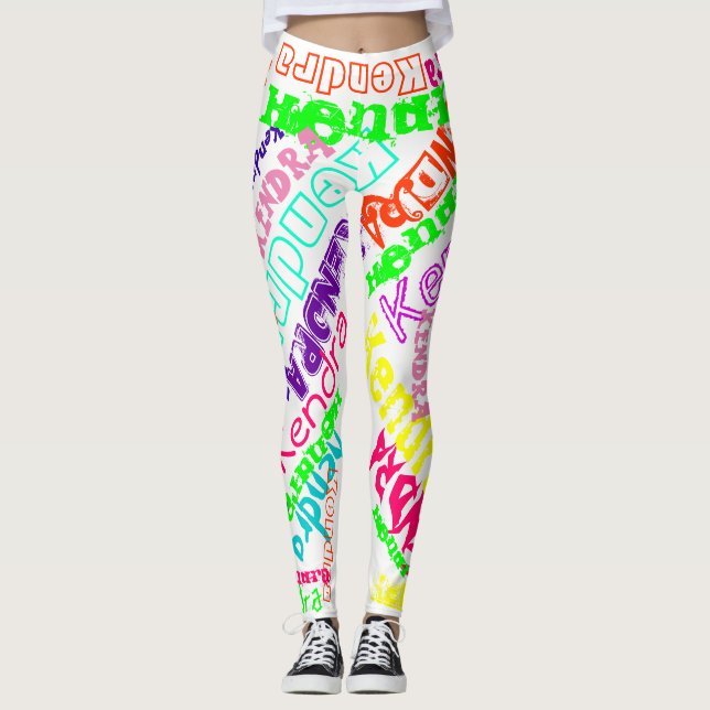 Personalised Leggings Custom Name (Front)