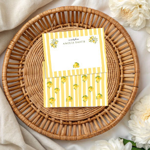 Personalised Lemon Italian theme Notecard