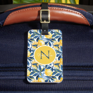 Personalised Lemon Luggage Tag