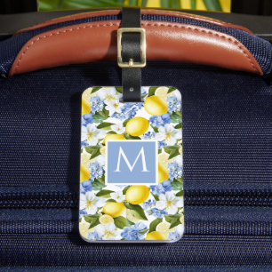 Personalised Lemon Luggage Tag