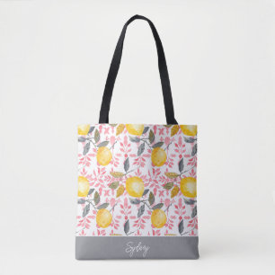 Personalised Lemon Tote Bag