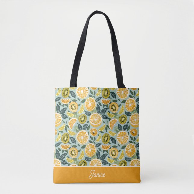 Personalised Lemon Tote Bag (Front)
