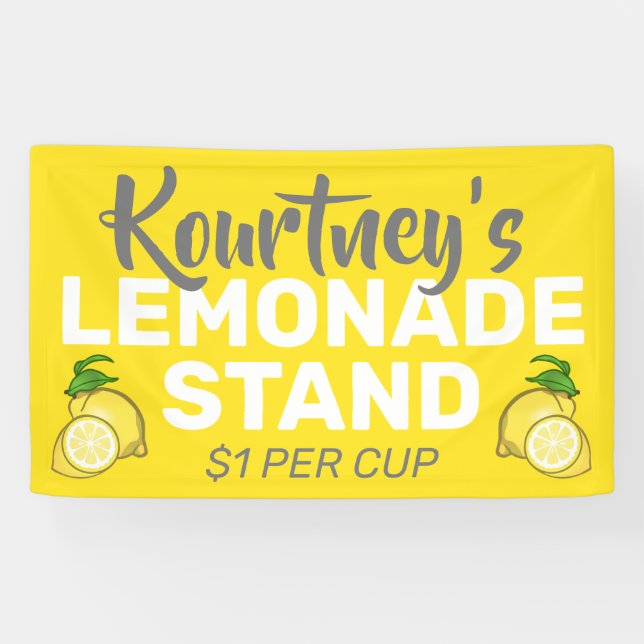 Personalised Lemonade Stand Banner (Horizontal)