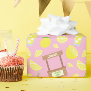 Personalised Lemonade Stand Wrapping Paper