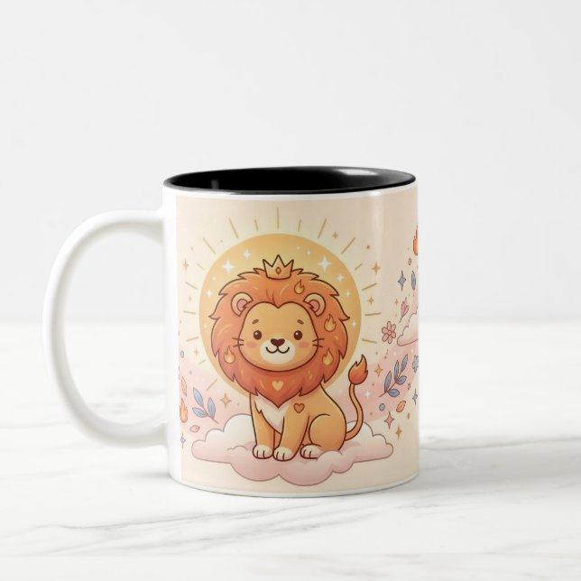 Personalised Leo Zodiac Photo Mug (Left)