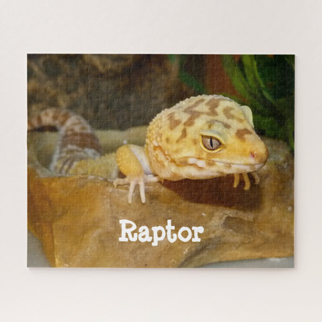 Personalised Leopard Gecko Lizard Jigsaw Puzzle (Horizontal)