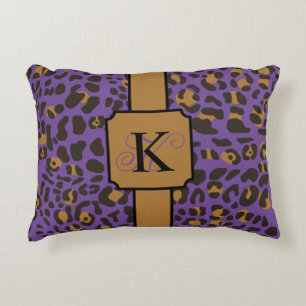 Personalised Leopard Jaguar Animal Print Pattern Decorative Cushion