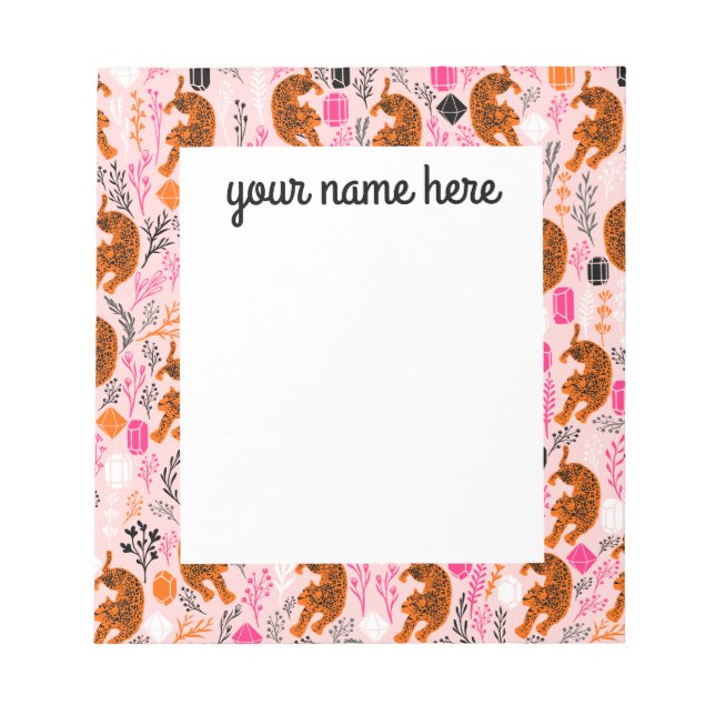 Personalised Leopard Notepad (Front)