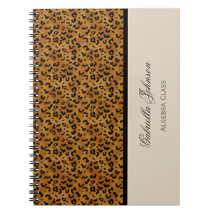 Personalised: Leopard Print Notebook