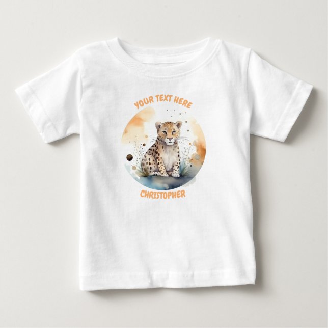 Personalised Leopard Tee (Front)