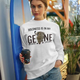 Personalised Leopard Wild Animal Big Cat Black Ash Sweatshirt