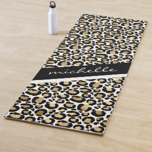Personalised Leopard Yoga Mat