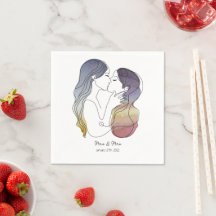 Personalised Lesbian Couple in Love Minimalistic