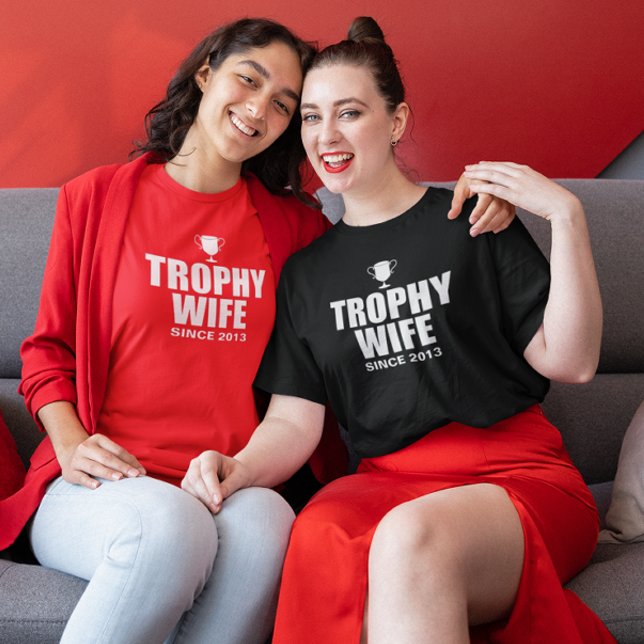 Personalised Lesbian Trophy Wife T-Shirt (Creator Uploaded)